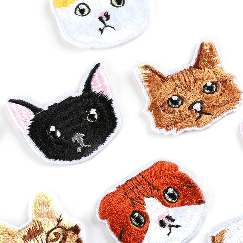 MSCFTFB 21 Pieces Cute Small Kitty Dog Iron on Patches Cat Doggy Embroidered Patches Sew Appliques for Clothes Jackets Backpack Repairing Decorations - Image 4